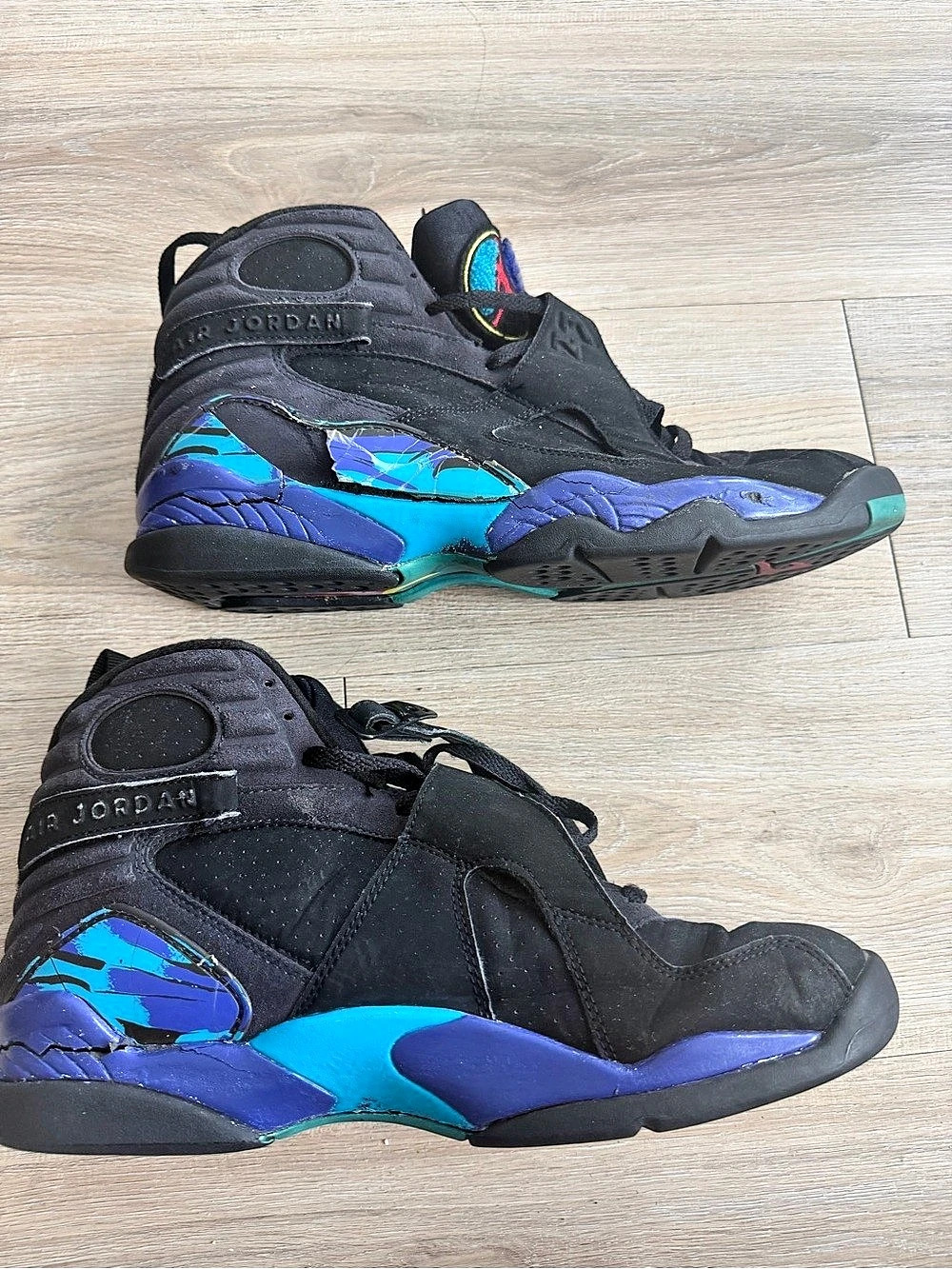 Air Jordan 8 Aqua 2007 305381-041 - Crumbling / Sole Swap / Restoration Project